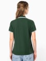 Polos à personnaliser KARIBAN Polo femme manches courtes à liserés contrastés 