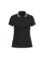 KARIBAN Polo femme manches courtes à liserés contrastés /api/colors/e945e77a-c49d-482d-a416-924871e9a782 personnalisable