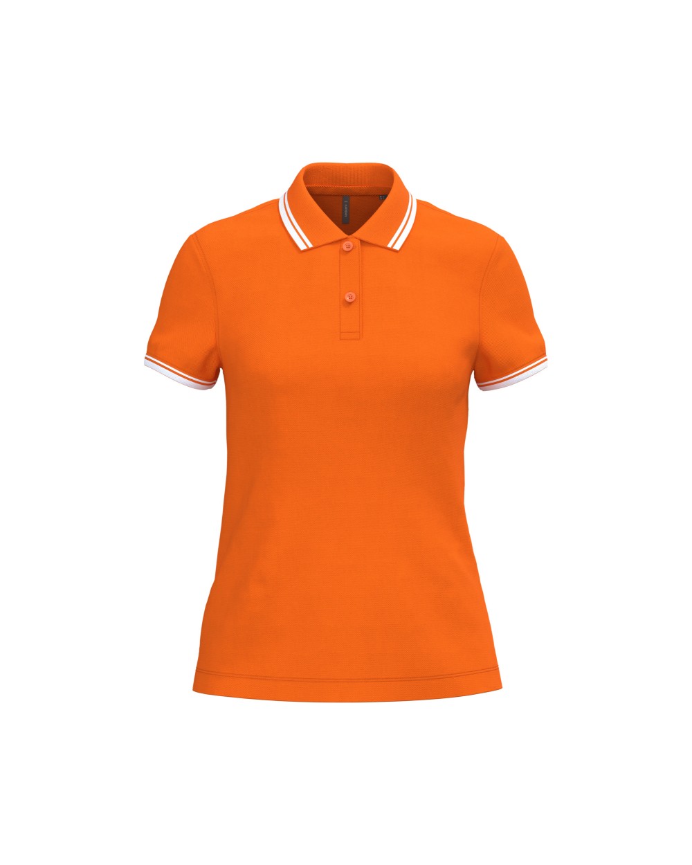 Polos personnalisable KARIBAN Polo femme manches courtes à liserés contrastés