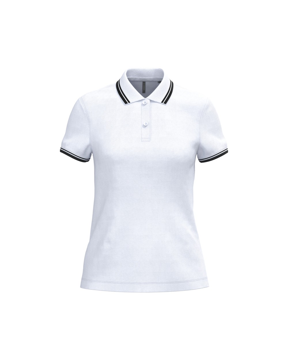 Polos personnalisable KARIBAN Polo femme manches courtes à liserés contrastés