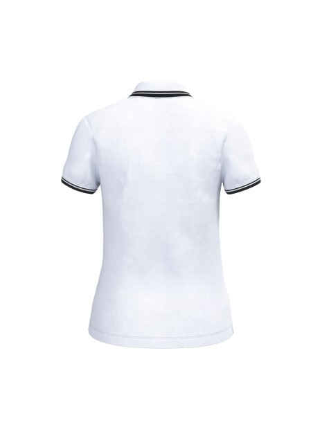 KARIBAN Polo femme manches courtes à liserés contrastés /api/colors/f7bbab39-eed0-4e10-a2bb-e238550dbaf8 personnalisable