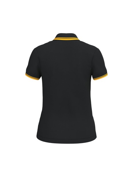 KARIBAN Polo femme manches courtes à liserés contrastés /api/colors/20a7a408-8f15-4eed-a4f8-474d4f754ccf personnalisable