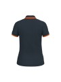 KARIBAN Polo femme manches courtes à liserés contrastés /api/colors/3b32ee91-14b1-49a1-a367-9c9bd1738c26 personnalisable