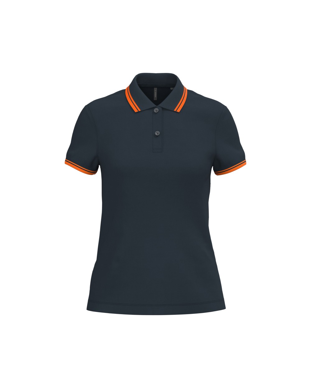 Polos personnalisable KARIBAN Polo femme manches courtes à liserés contrastés