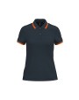 Polos personnalisable KARIBAN Polo femme manches courtes à liserés contrastés