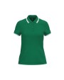 KARIBAN Damen Poloshirt mit kurzen Ärmeln und kontrastfarbenen Paspeln Poloshirts personalisierbar