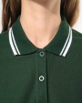 Polos personnalisable KARIBAN Polo femme manches courtes à liserés contrastés