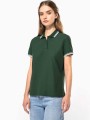 Polos à personnaliser KARIBAN Polo femme manches courtes à liserés contrastés 