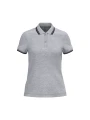 KARIBAN Polo femme manches courtes à liserés contrastés /api/colors/4d32e1db-15c2-4afb-a795-282da2f118eb personnalisable