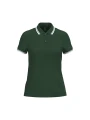 KARIBAN Polo femme manches courtes à liserés contrastés /api/colors/412d1f56-3a7a-4301-824d-97a0bc59b3a1 personnalisable