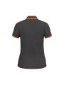 KARIBAN Polo femme manches courtes à liserés contrastés /api/colors/223dfd34-44c0-4412-95bb-efd5d7df379d personnalisable