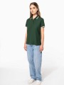 Polos à personnaliser KARIBAN Polo femme manches courtes à liserés contrastés 