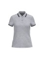 KARIBAN Polo femme manches courtes à liserés contrastés /api/colors/4d32e1db-15c2-4afb-a795-282da2f118eb personnalisable