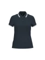 KARIBAN Polo femme manches courtes à liserés contrastés /api/colors/ac3617f1-55b6-4cce-bc08-bb5c08d2e5bf personnalisable