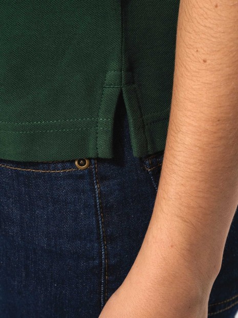 Polos à personnaliser KARIBAN Polo femme manches courtes à liserés contrastés 