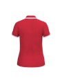 KARIBAN Polo femme manches courtes à liserés contrastés /api/colors/b7356eda-6c72-4d03-829c-6a61c9e04b1f personnalisable