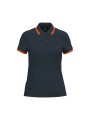 KARIBAN Polo femme manches courtes à liserés contrastés /api/colors/3b32ee91-14b1-49a1-a367-9c9bd1738c26 personnalisable