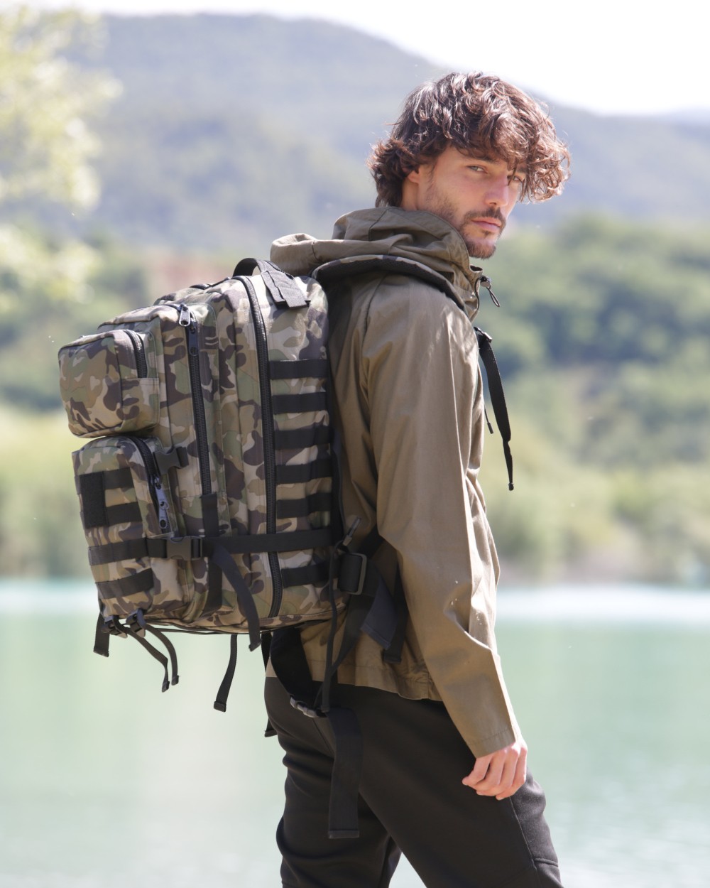 KIMOOD Rucksack MOLLE Taschen personalisierbar