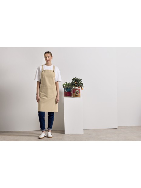 PREMIER Cross Back Barista Bib Apron  personnalisable