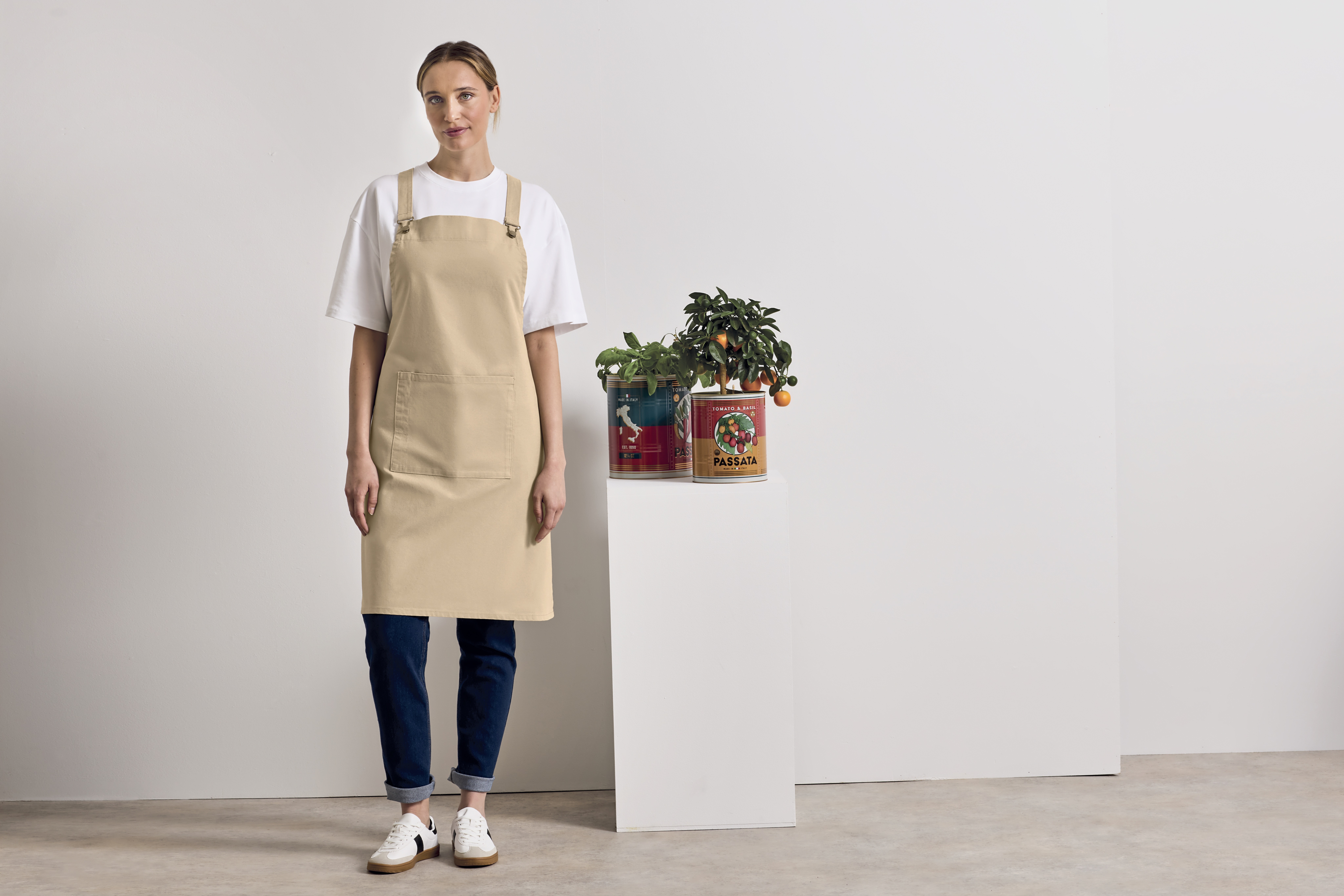 Tabliers personnalisable PREMIER Cross Back Barista Bib Apron