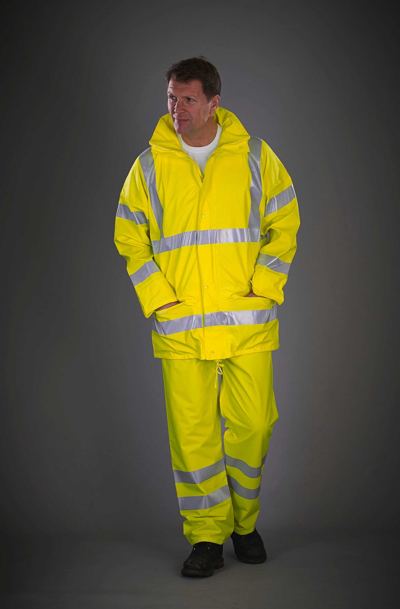 Broeken YOKO Ademende regenbroek Hi-Vis Soft Flex voor bedrukking &amp; borduring