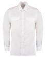 KUSTOM KIT Mens Pilot Shirt Long Sleeve Hemden personalisierbar