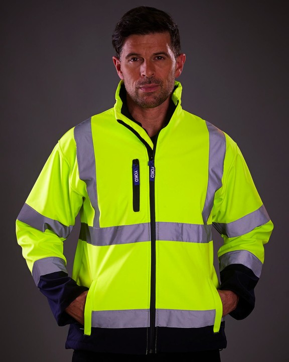 Softshells personnalisable YOKO Veste softshell haute visibilité