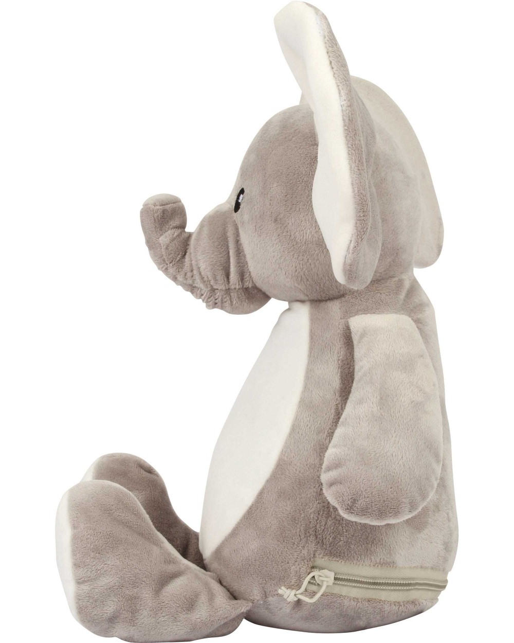 Benodigdheden MUMBLES Olifant met rits voor bedrukking &amp; borduring