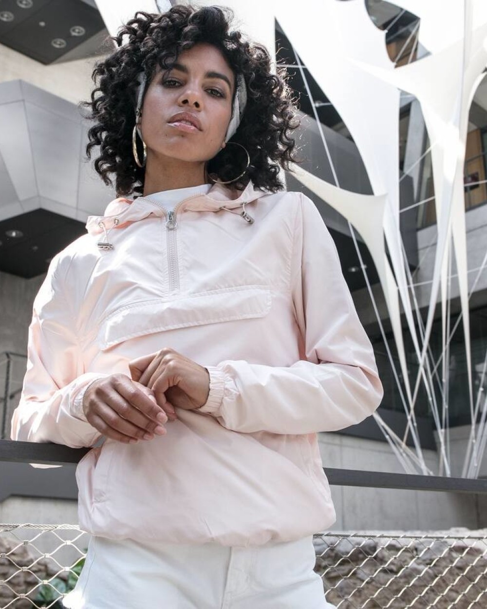 Vestes personnalisable BUILD YOUR BRAND Ladies Basic Pull Over Jacket