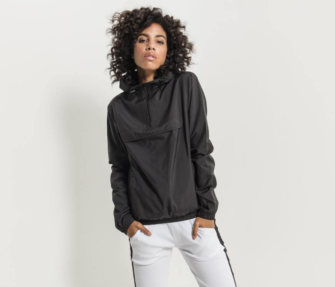 Vestes personnalisable BUILD YOUR BRAND Ladies Basic Pull Over Jacket