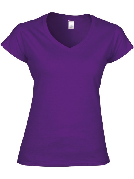 GILDAN T-shirt femme col v Softstyle  personnalisable