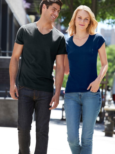 T-Shirts à personnaliser GILDAN T-shirt femme col v Softstyle 