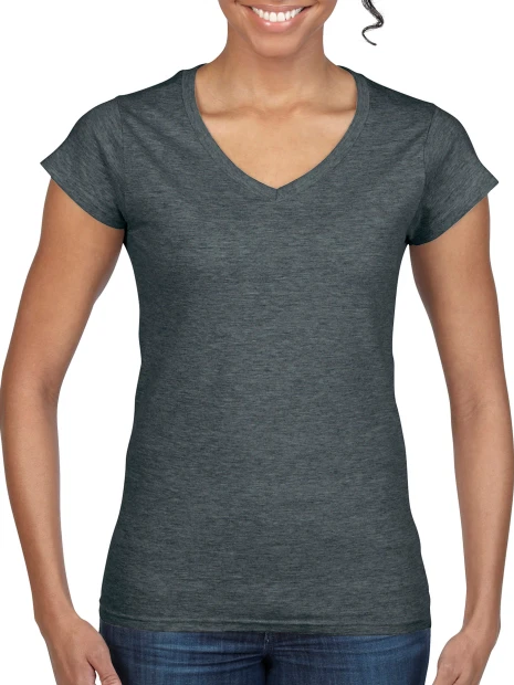T-Shirts à personnaliser GILDAN T-shirt femme col v Softstyle 