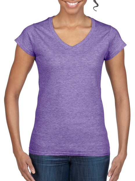 T-Shirts à personnaliser GILDAN T-shirt femme col v Softstyle 
