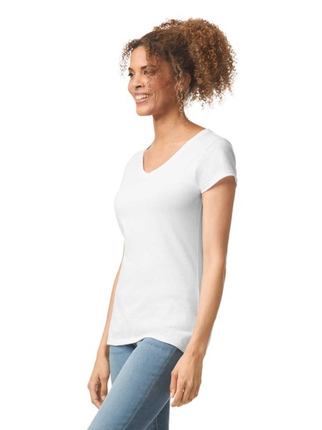 T-Shirts à personnaliser GILDAN T-shirt femme col v Softstyle 