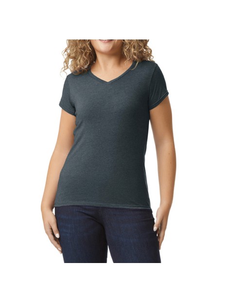 GILDAN T-shirt femme col v Softstyle /api/colors/c55a34d4-3f7a-4287-a9d6-e48d1697b87d personnalisable