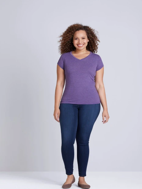 T-Shirts à personnaliser GILDAN T-shirt femme col v Softstyle 