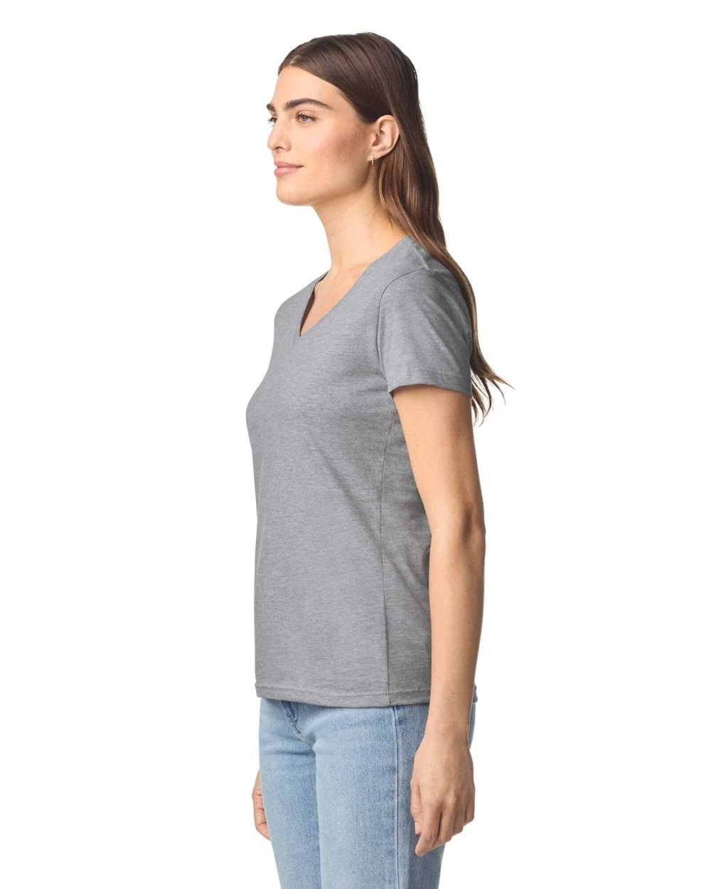 T-Shirts personnalisable GILDAN T-shirt femme col v Softstyle