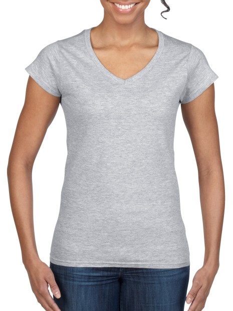T-Shirts à personnaliser GILDAN T-shirt femme col v Softstyle 