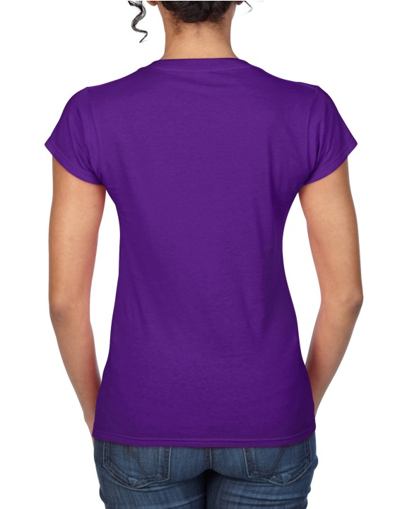 T-shirts GILDAN Softstyle® Fitted Ladies' V-neck T-shirt voor bedrukking &amp; borduring