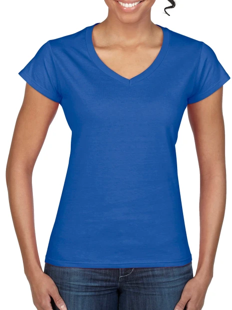 T-Shirts à personnaliser GILDAN T-shirt femme col v Softstyle 