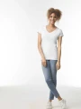 T-Shirts à personnaliser GILDAN T-shirt femme col v Softstyle 