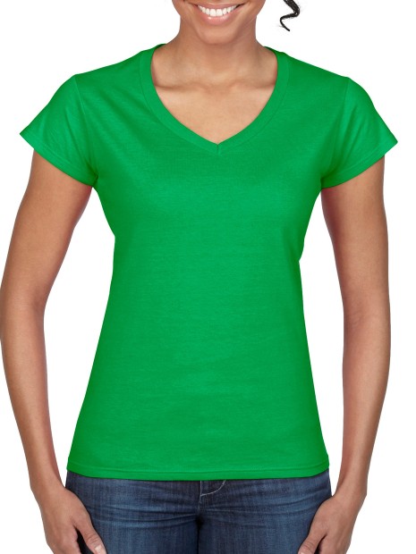T-Shirts à personnaliser GILDAN T-shirt femme col v Softstyle 