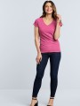 T-Shirts à personnaliser GILDAN T-shirt femme col v Softstyle 