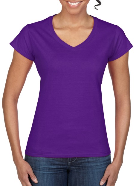 T-Shirts à personnaliser GILDAN T-shirt femme col v Softstyle 