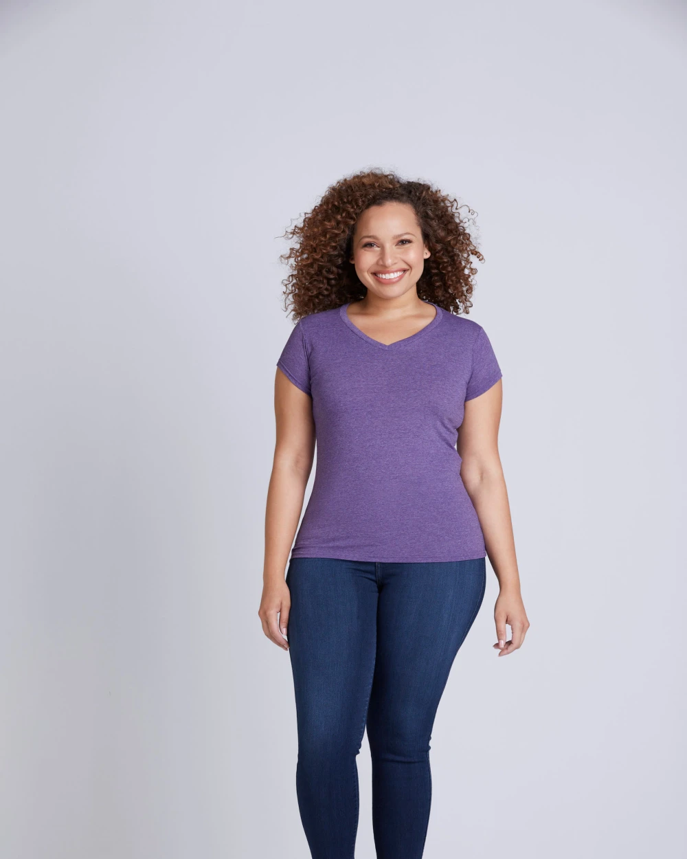 T-Shirts personnalisable GILDAN T-shirt femme col v Softstyle