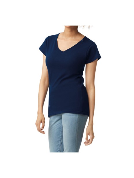 GILDAN T-shirt femme col v Softstyle /api/colors/b68891a9-1d28-4f7a-8deb-775c45027afd personnalisable