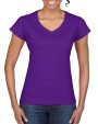 T-shirts GILDAN Softstyle® Fitted Ladies' V-neck T-shirt voor bedrukking &amp; borduring