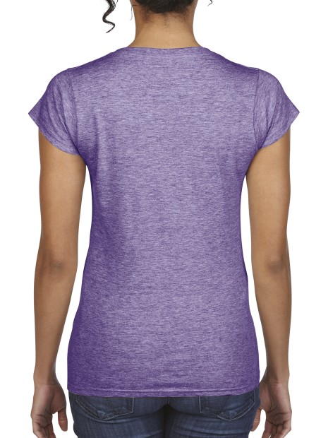 GILDAN T-shirt femme col v Softstyle /api/colors/5e76527a-0018-4456-92fe-d2db6748a6a9 personnalisable