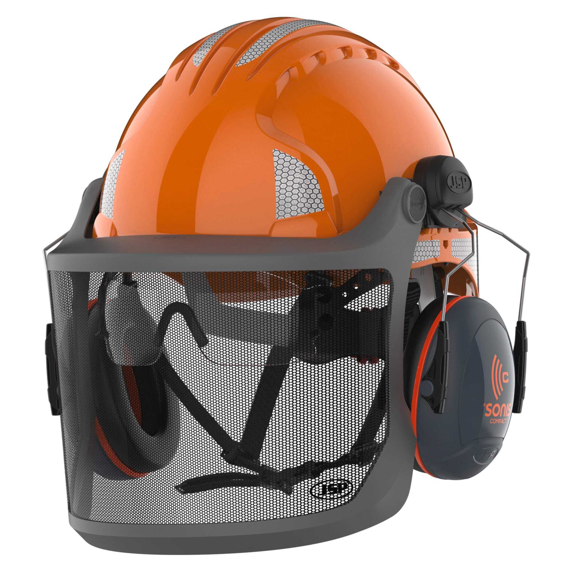 JSP Forsthelm EVOGuard™ M3 mit Sonis Compact-Ohrmuscheln Zubehör personalisierbar